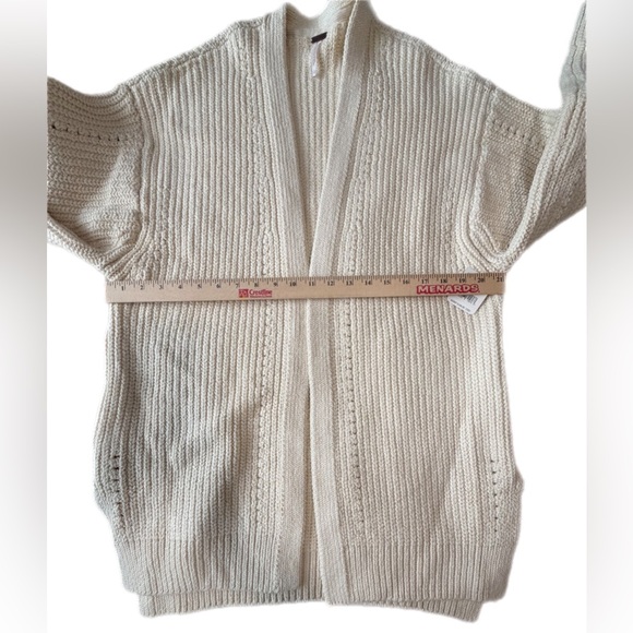 NWT Free People Nightingale Cardigan Cream Size Large - Picture 8 of 14